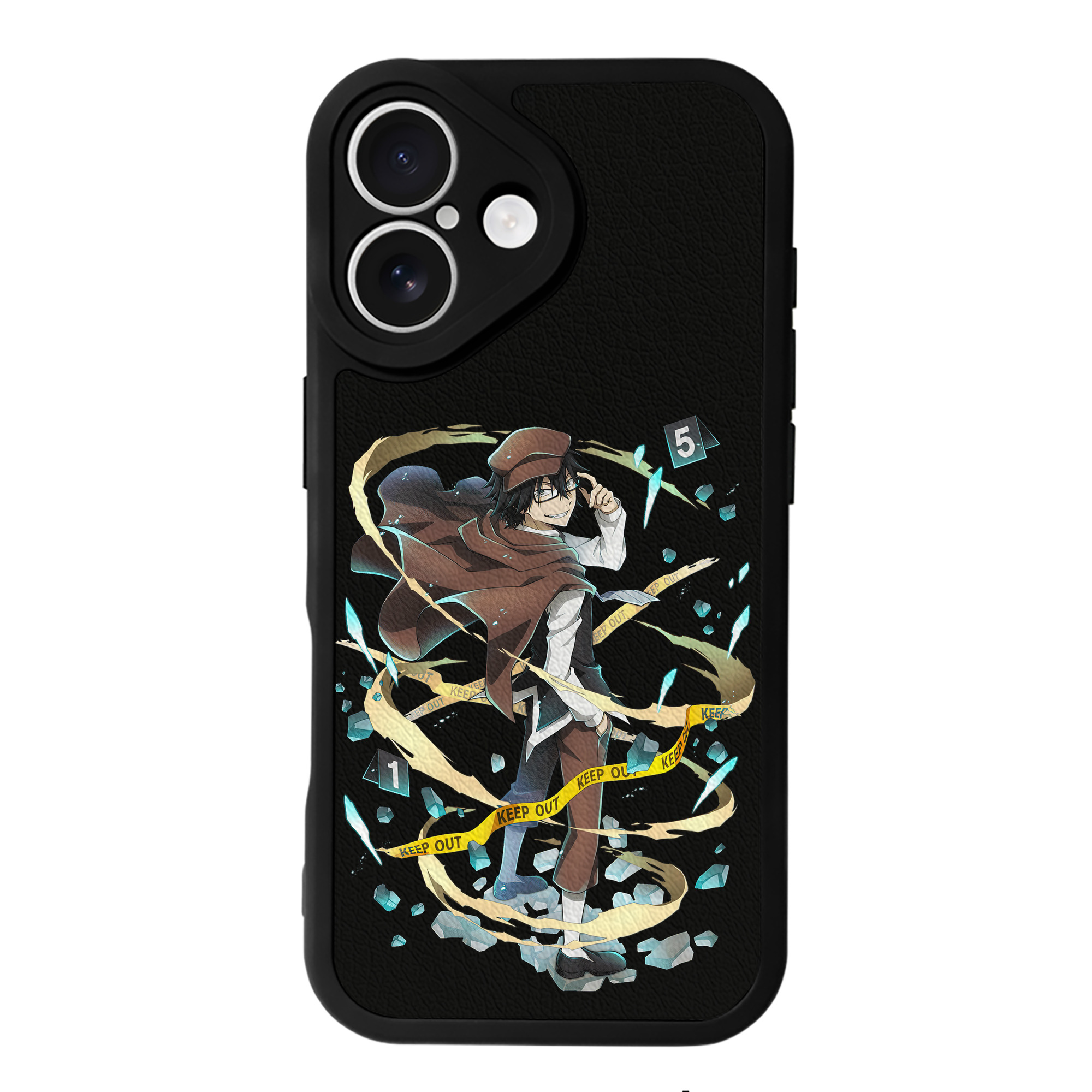 （画像用） 文豪ストレイドッグス Bungo Stray Dogs 【iPhone 16シリーズ対応】シリコンスマホケース（レザー調） 材質：シリコン